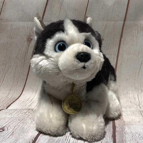 Siberian Husky Plush Puppy Dog plush Miyoni Tots Aurora - Picture 1 of 14